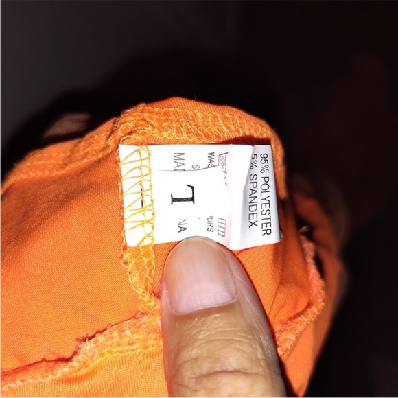 Orange Sheer Maxi Skirt - Picture 3 of 4